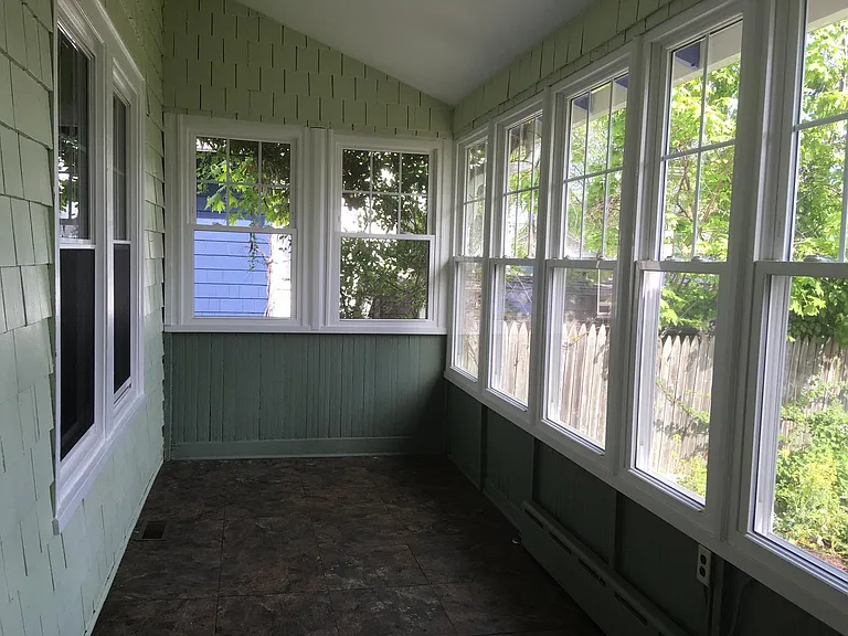 back sunporch; all new energy-efficient windows