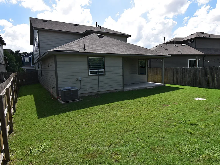 Large backyard