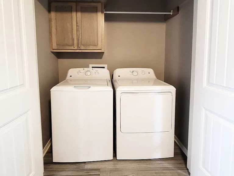 Washer and dryer are included