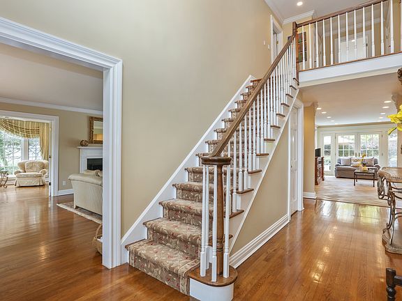 Two story entrance hall