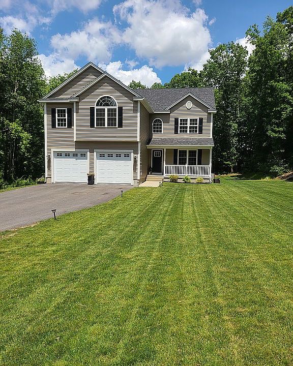 Tree-lined yard