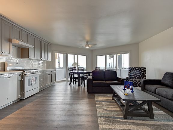 Furnished living and dining area.