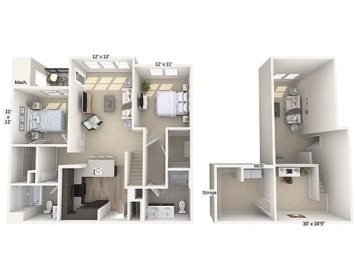 Floor plan B6L-1350sq-Black