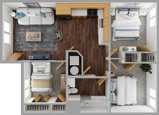3 Bedroom 3 Bedroom