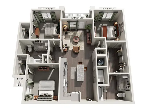 Floor plan C1.A