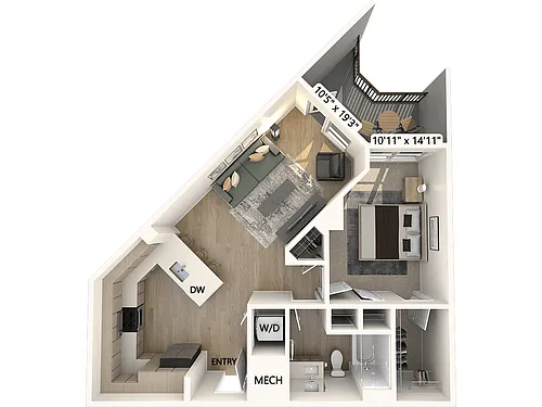 Floor plan A2-773sf-263