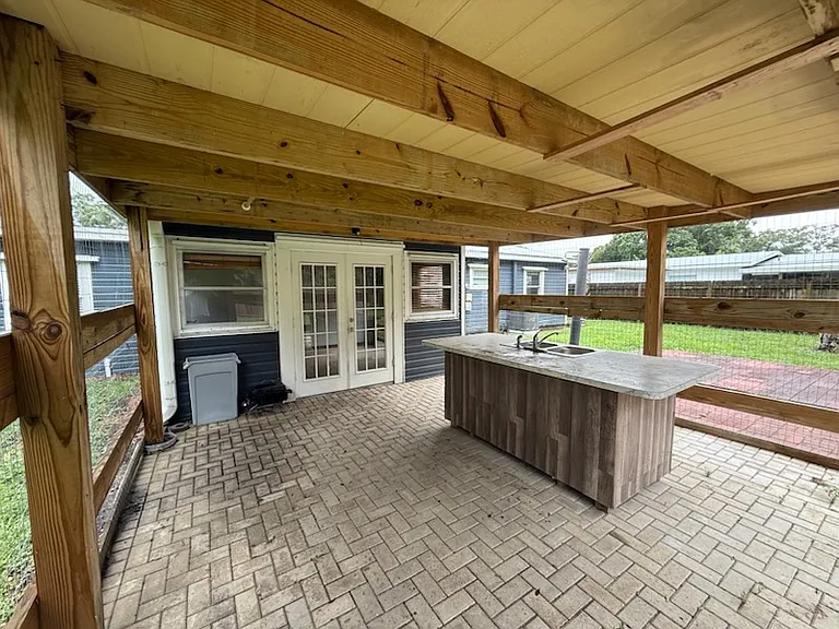 Large patio
