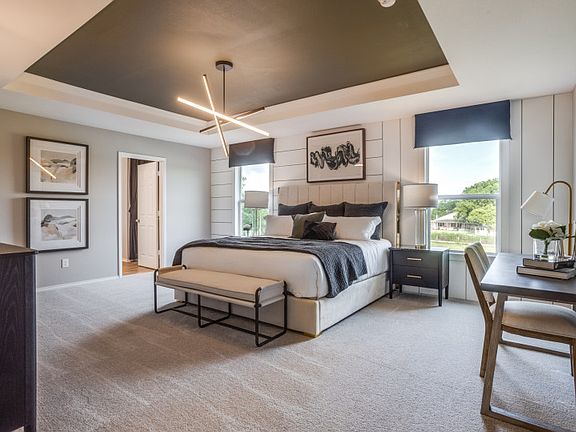 Model Representation - Spacious owner s suite with large windows