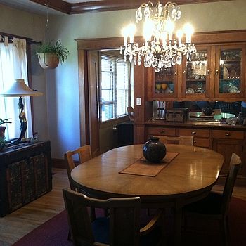 Formal Dining Room w/original chandelier