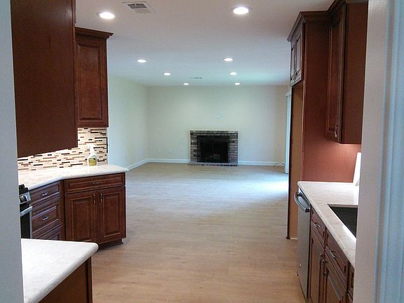Family room view from kitchen