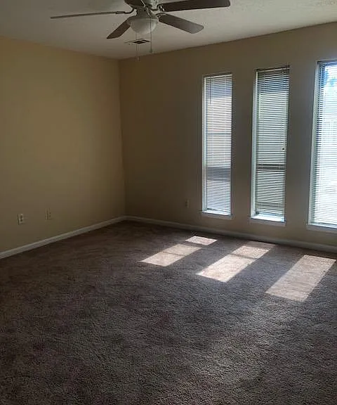 Master bedroom with full bathroom, 2 closets, new carpet