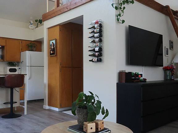 living Room looking up to loft.