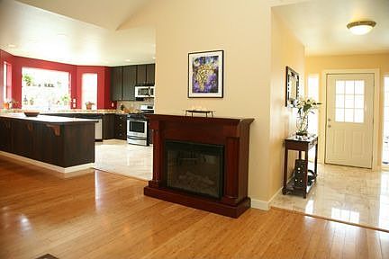 Foyer and Kitchen from living room