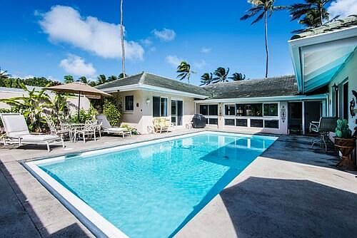 Refreshing, large salt water pool