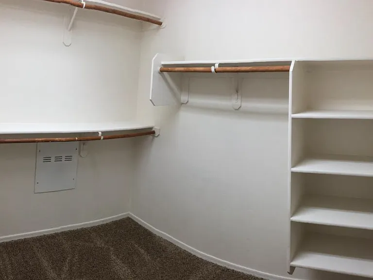 Master closet with storage