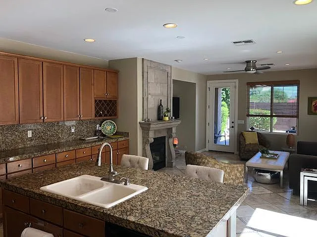 Kitchen and Family Room
