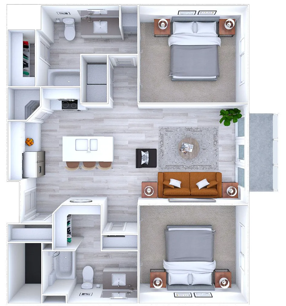 Floor plan The Strong 2x2