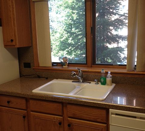 kitchen with great natural light