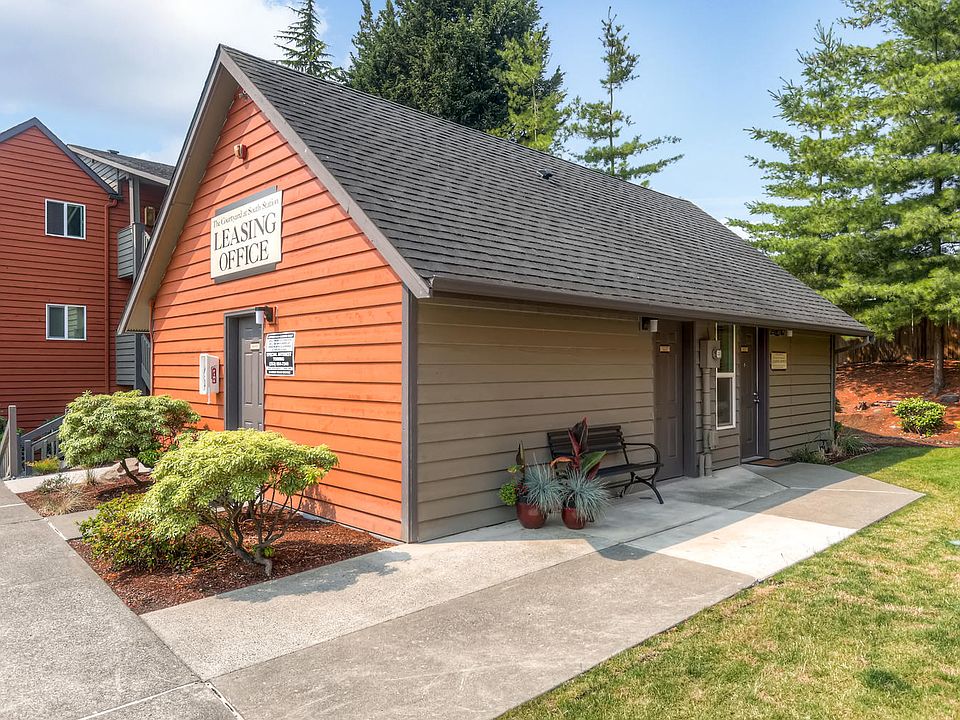 Our leasing office at The Courtyard at South Station in Tukwila, Washington
