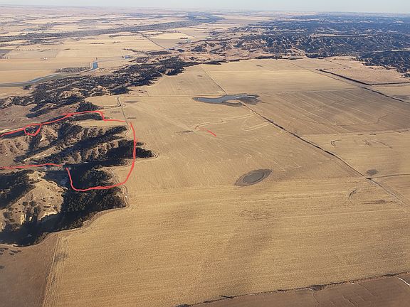 Arial view - land is circled