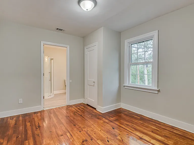 Master bedroom with bathroom