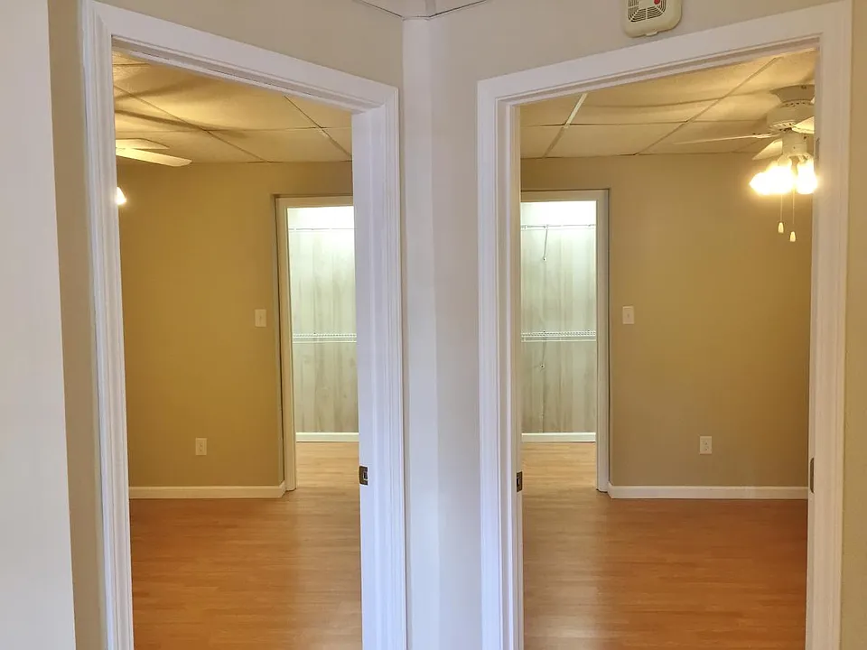 Bedrooms left and right