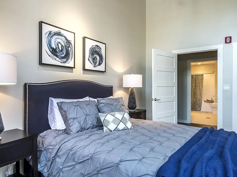 Bedroom With Blue Tint