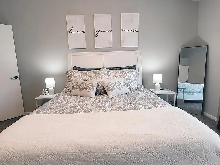 Comfortable queen in Master bedroom
