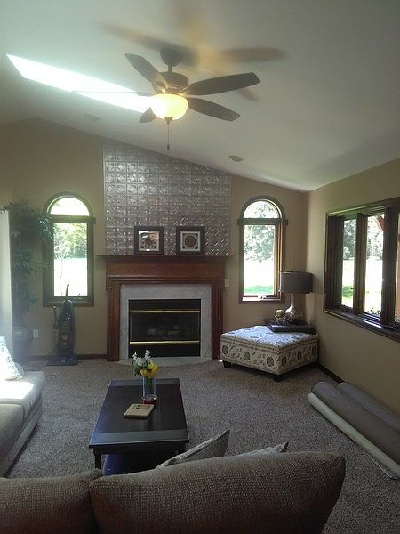 Open concept featuring beautiful views
						:
						Great room features cathedral ceilings, gas fireplace & lots of windows.