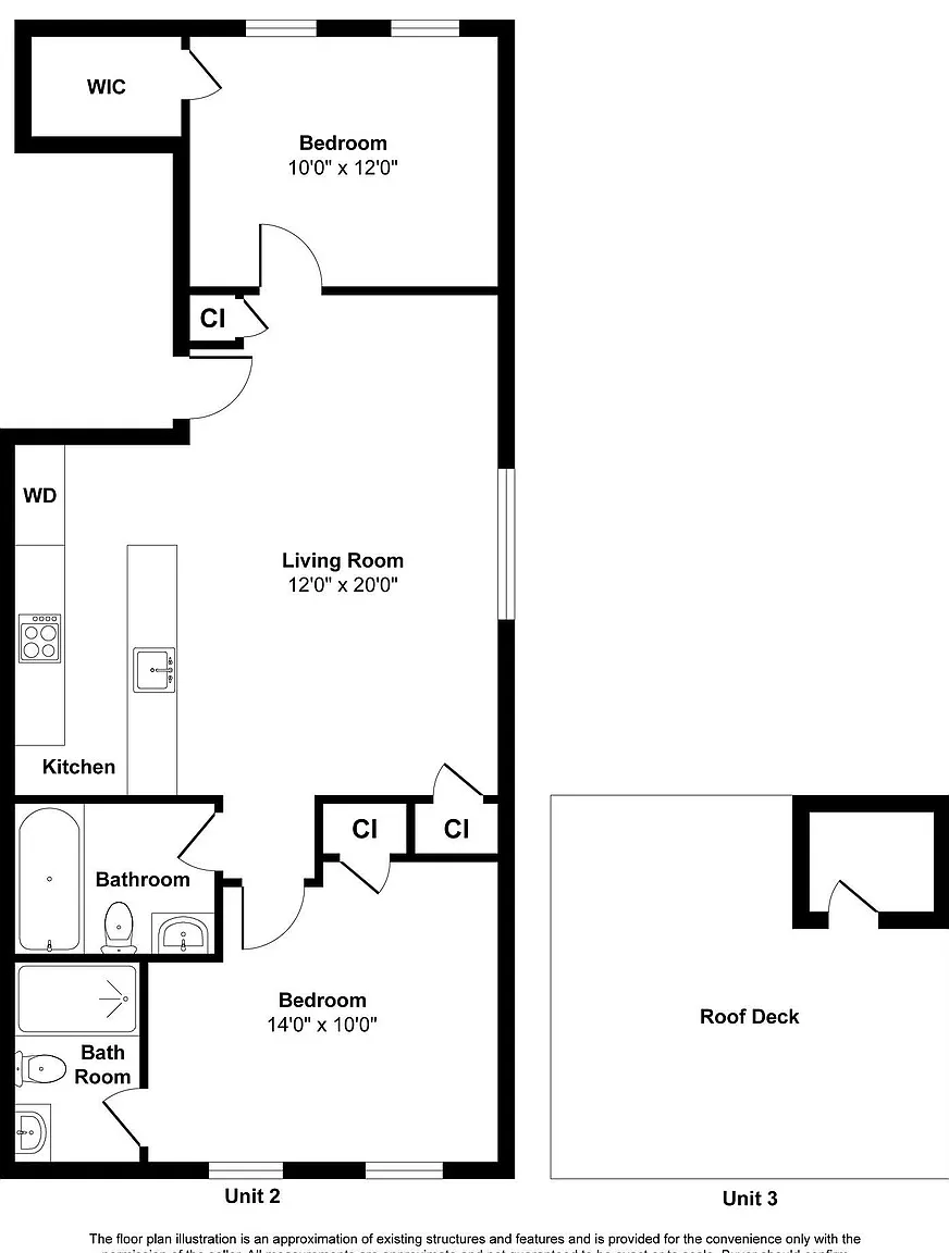 2 bed, 812 sqft, $1,400 — Photo 1