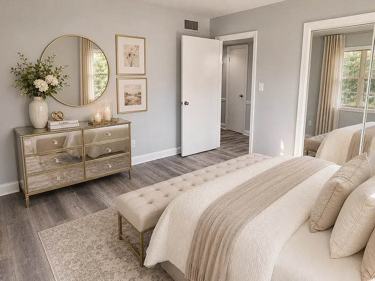 Sunny, fully remodeled Bedroom #2 with plenty of natural light