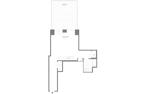 Floor plan S3T | Studio | 1 Bath