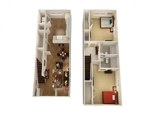 Floor plan Traditional 2 Cottage