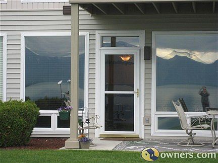 More of patio area in back of unit