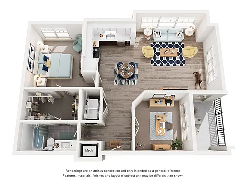 Floor plan Delta with Den