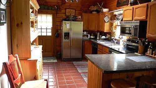 Kirchen leads to back deck