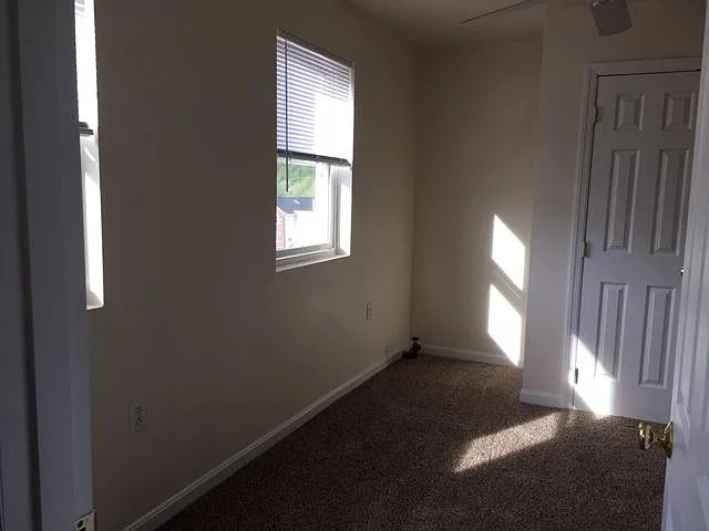 Bedroom 1 with ceiling fan