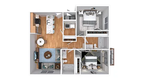 Floor plan 2 Bedroom A