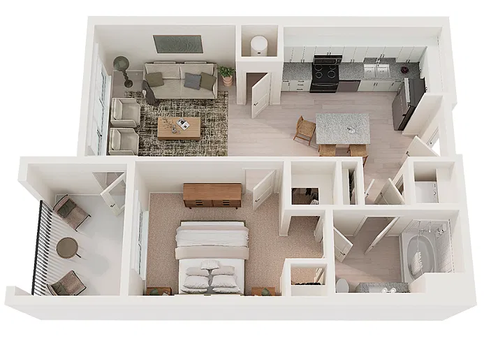Floor plan 1 Bedroom