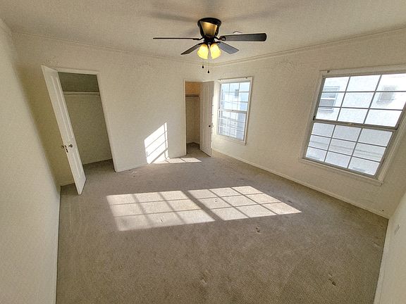 Bedroom with two walk in closets