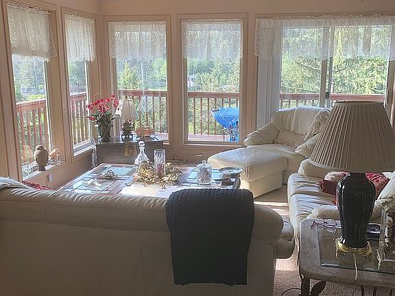 Living room with ocean view