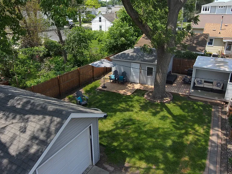 Backyard - aerial view