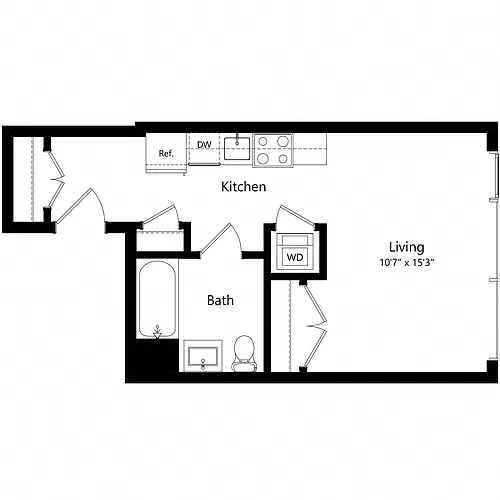 Floor plan Studio | S02b