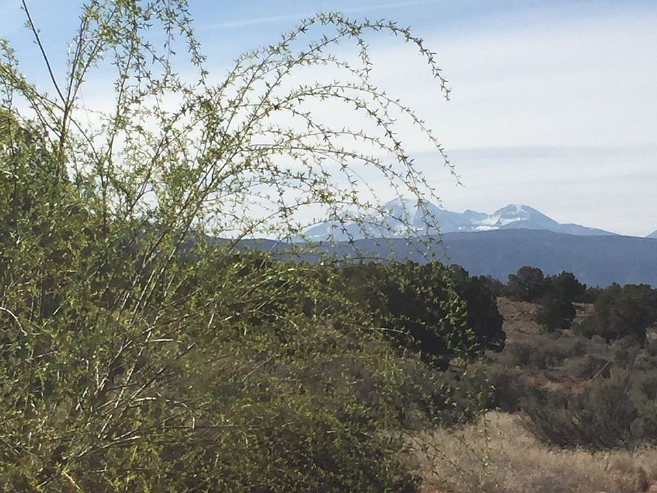 west to La Sal Mtns.