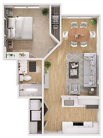 Floor plan A1E-H