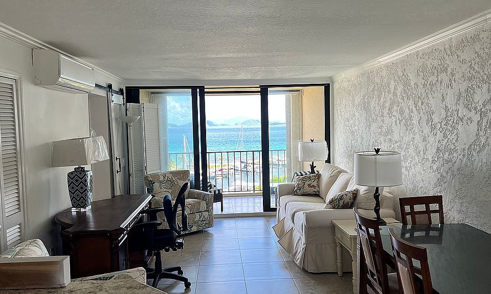 Living room and dining area