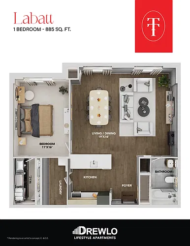Floor plan Labatt