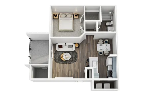 Floor plan 1X1