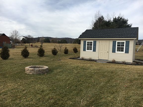 shed and firepit