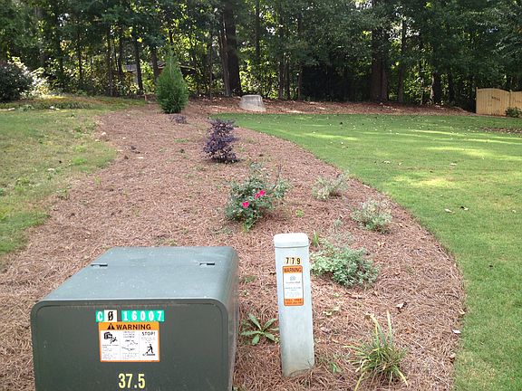 South proprty line looking w